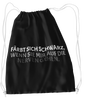 FÄRBT SICH SCHWARZ Baumwoll Gymsac