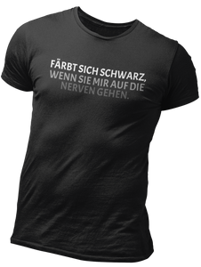 FÄRBT SICH SCHWARZ Men Basic T-Shirt