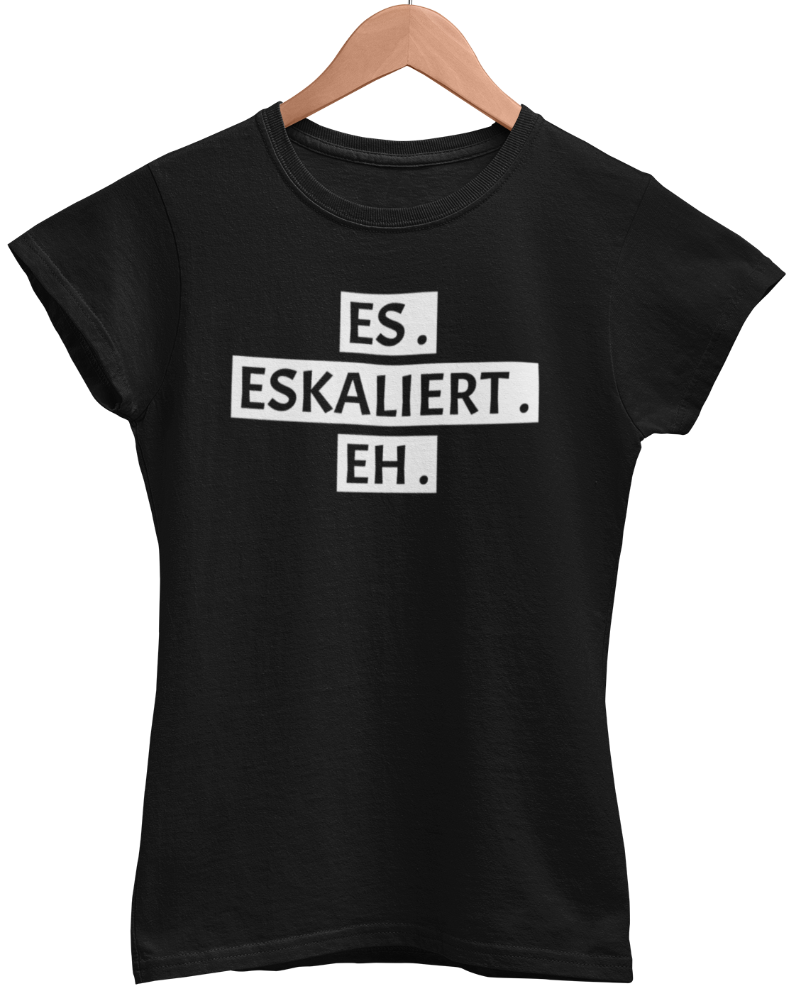 ES. ESKALIERT. EH. Damenshirt