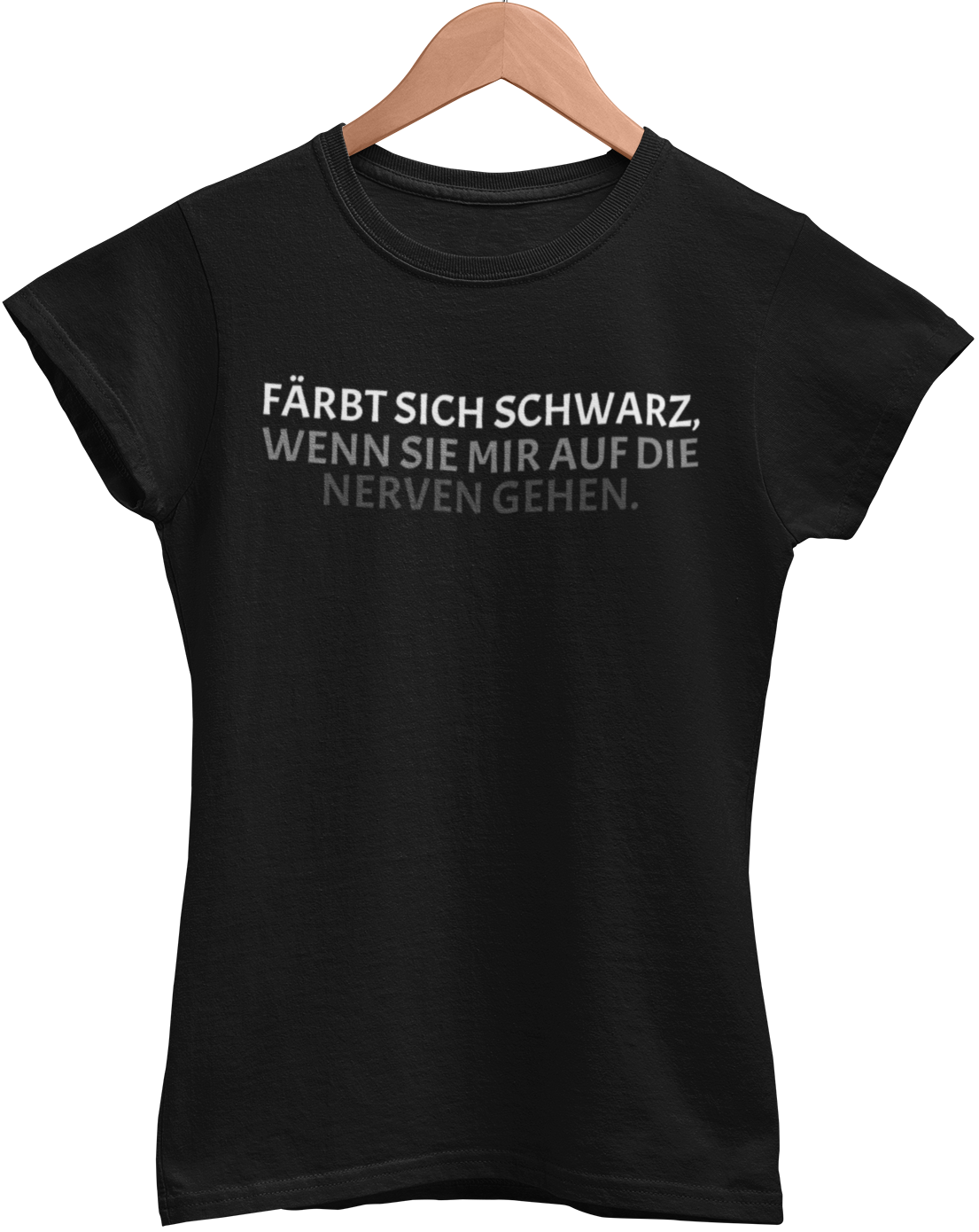 FÄRBT SICH SCHWARZ Damenshirt